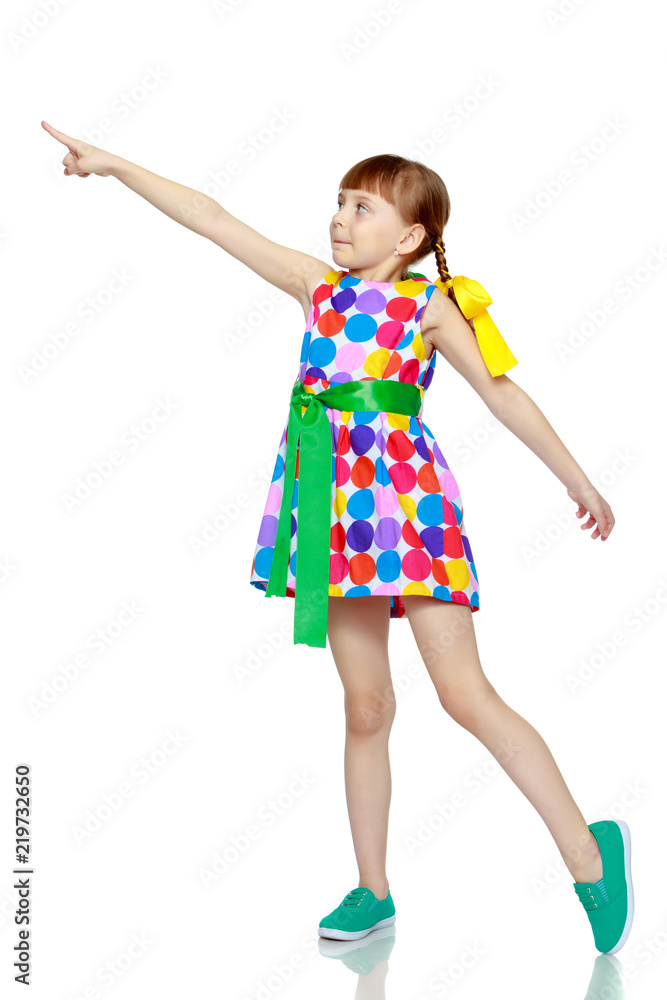 Little girl gesticulating. Little girl gesticulating.