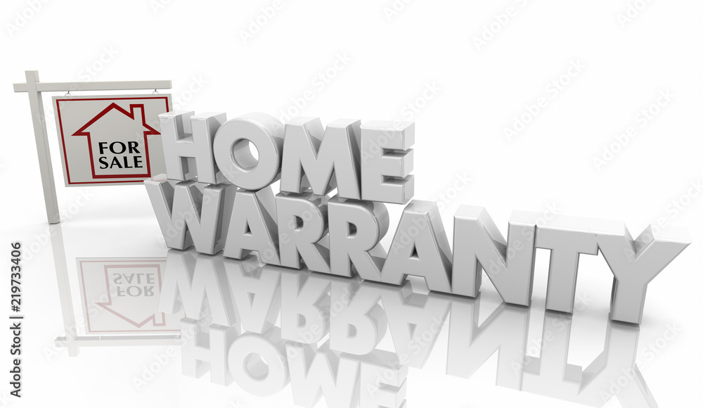 Home Warranty Guarantee Insurance Policy Sign 3d Illustration