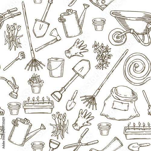 Graden Seamless Pattern for Coloring