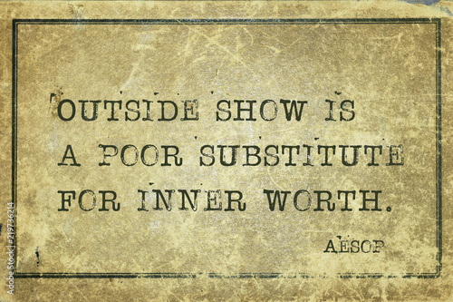 inner worth Aesop