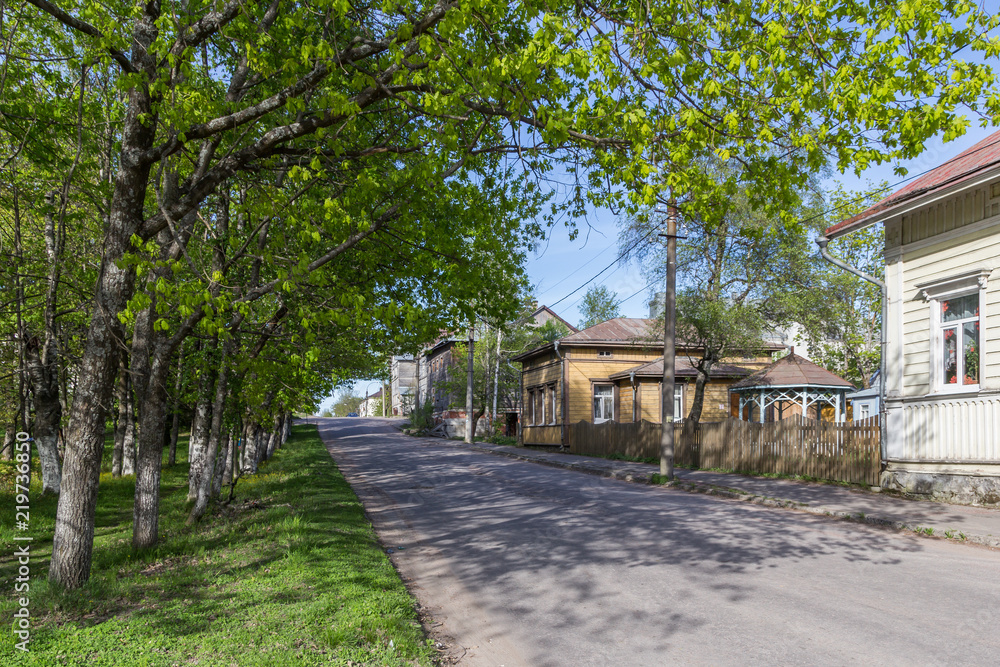 A street in Sortavala, Karelia