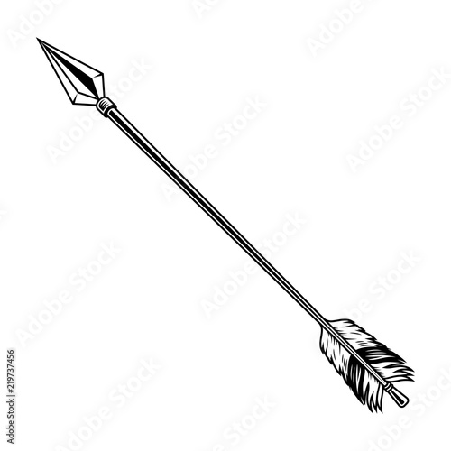 Arrow isolated on white