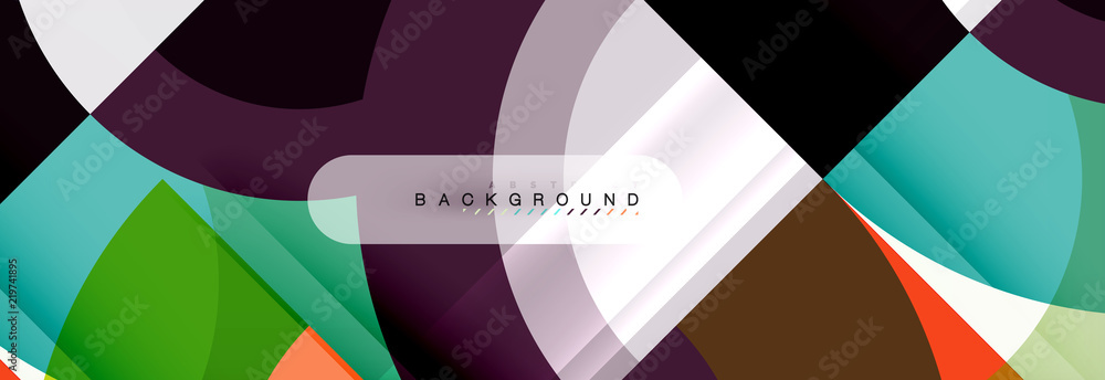 Vector circular geometric abstract background Vector circular geometric abstract background