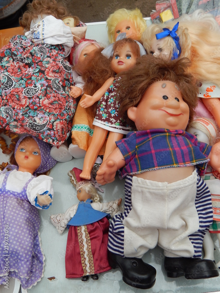 Large store vintage dolls