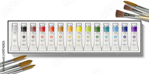 Watercolor paint set