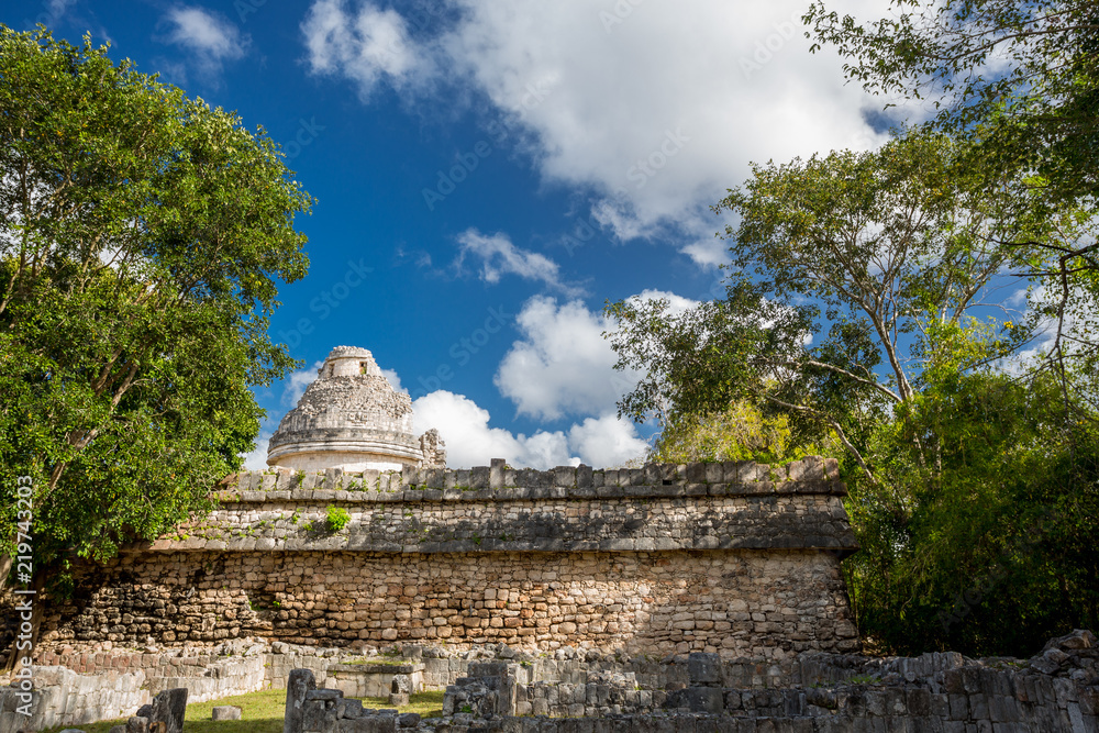Chichen Itza, The Observatory (El Caracol). Yucatan, Mexico