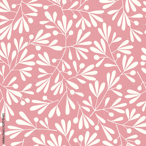 Wallpaper Mural シンプルなリーフ柄 Torontodigital.ca