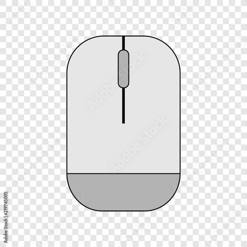 Computer mouse colour icon on transparent background