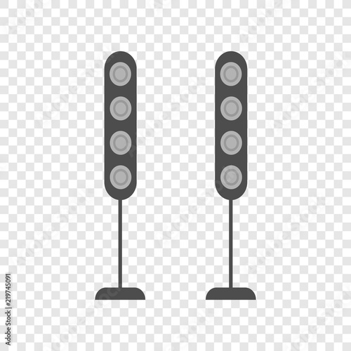 Loudspeakers colour icon on transparent background