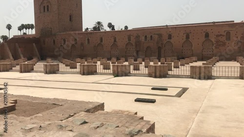 a detail of the mosque koutoubia