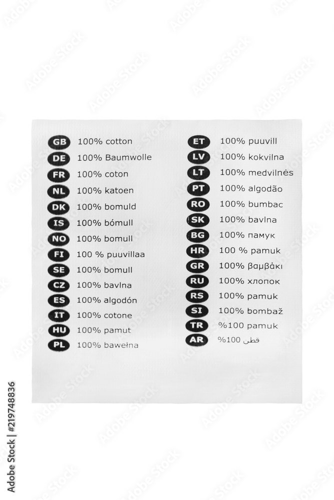 Naklejka premium Clothes label isolated