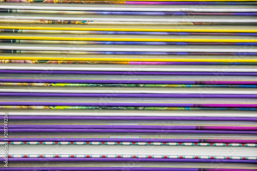 Background of a large number of colorful books.