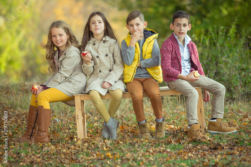 Children's fashion in autumn 