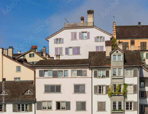 Buildings of the historica part of the city of Zurich, Switzerland