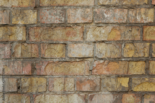 old weathered brick wall background