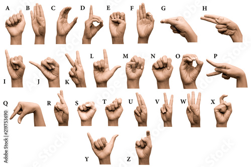 Finger Spelling the Alphabet in American Sign Language (ASL)