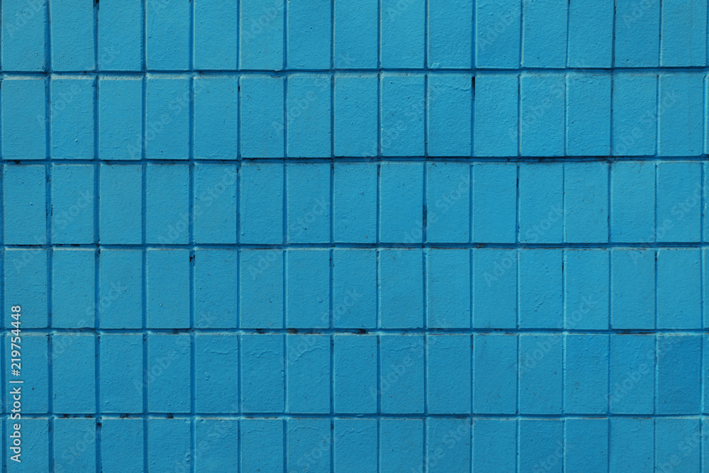 blue wall with old bricks, full frame background blue wall with old bricks, full frame background
