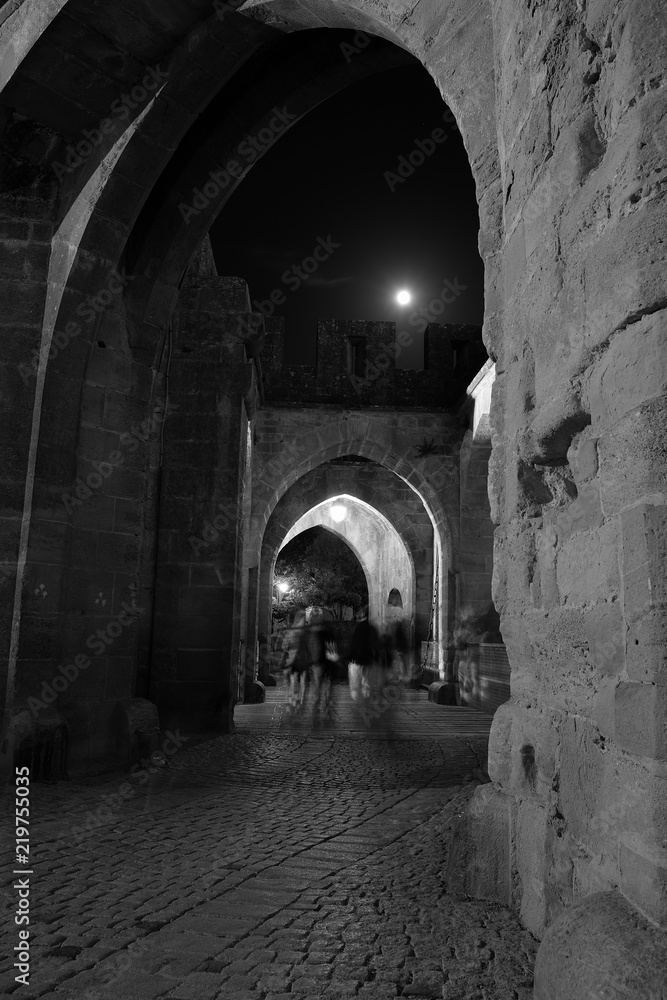 Cité médiévale de Carcassonne de nuit
