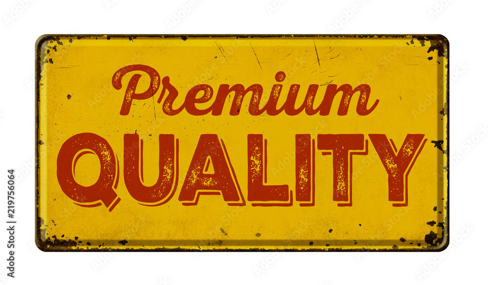 Fototapeta premium Vintage rusty metal sign on a white background - Premium Quality