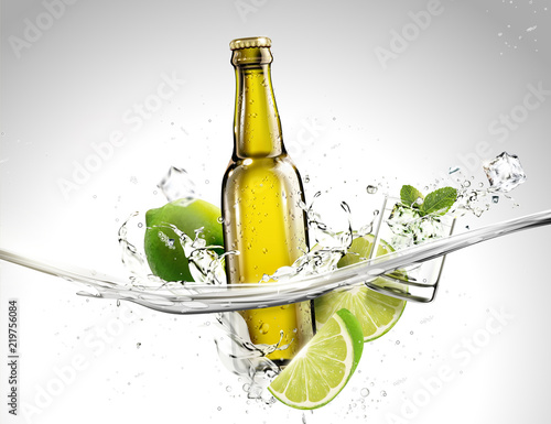 Beverage template with ingredients