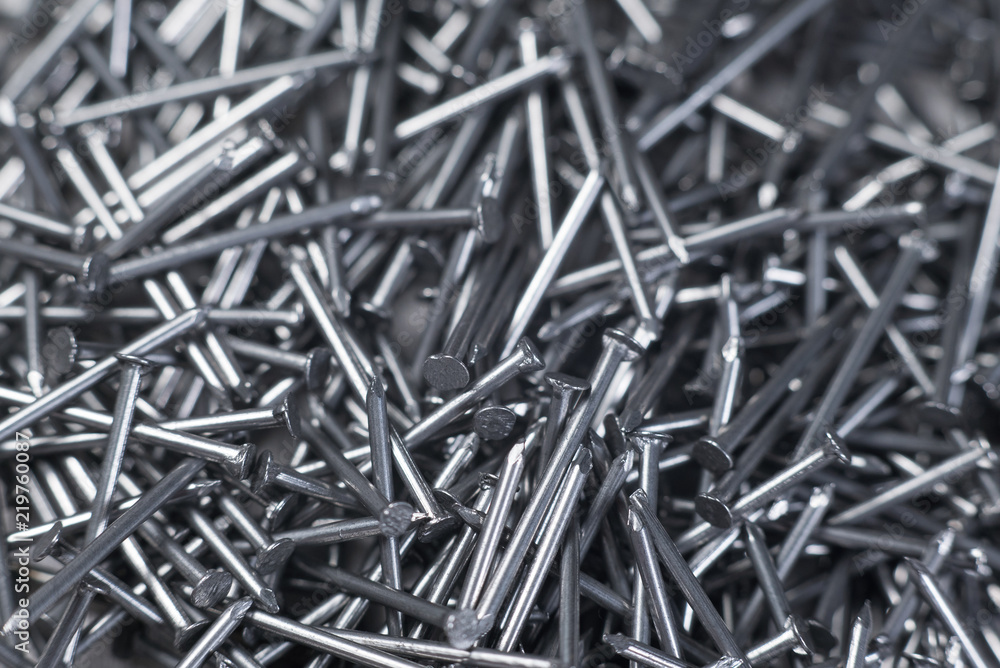 A lot of nails close up A lot of nails close up