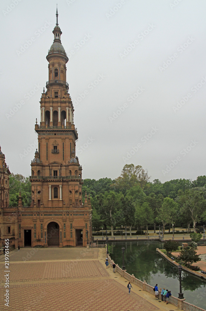 Spain Square or Plaza de Espana in Seville