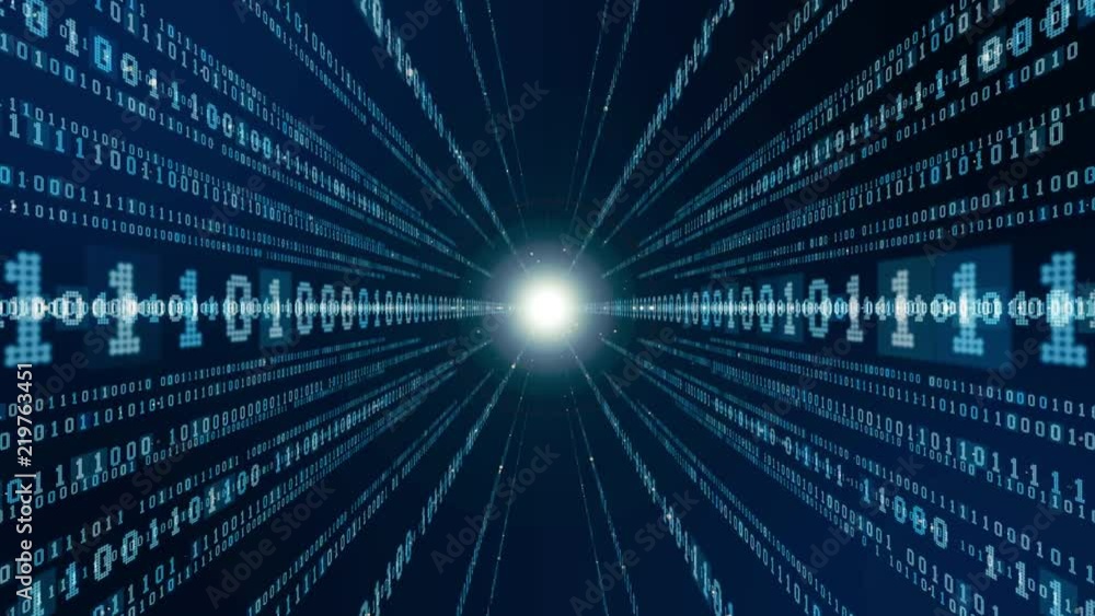 Digital binary code concept. Digital binary code concept.