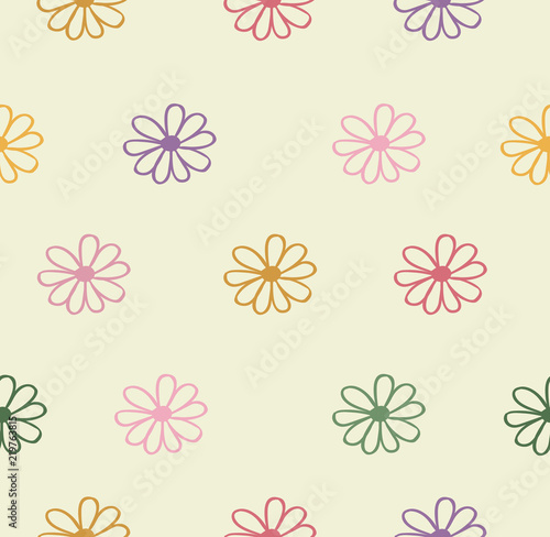 Abstract Flowers colors background