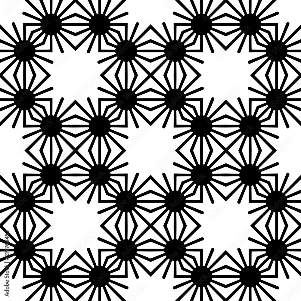 Abstract seamless black and white pattern Abstract seamless black and white pattern