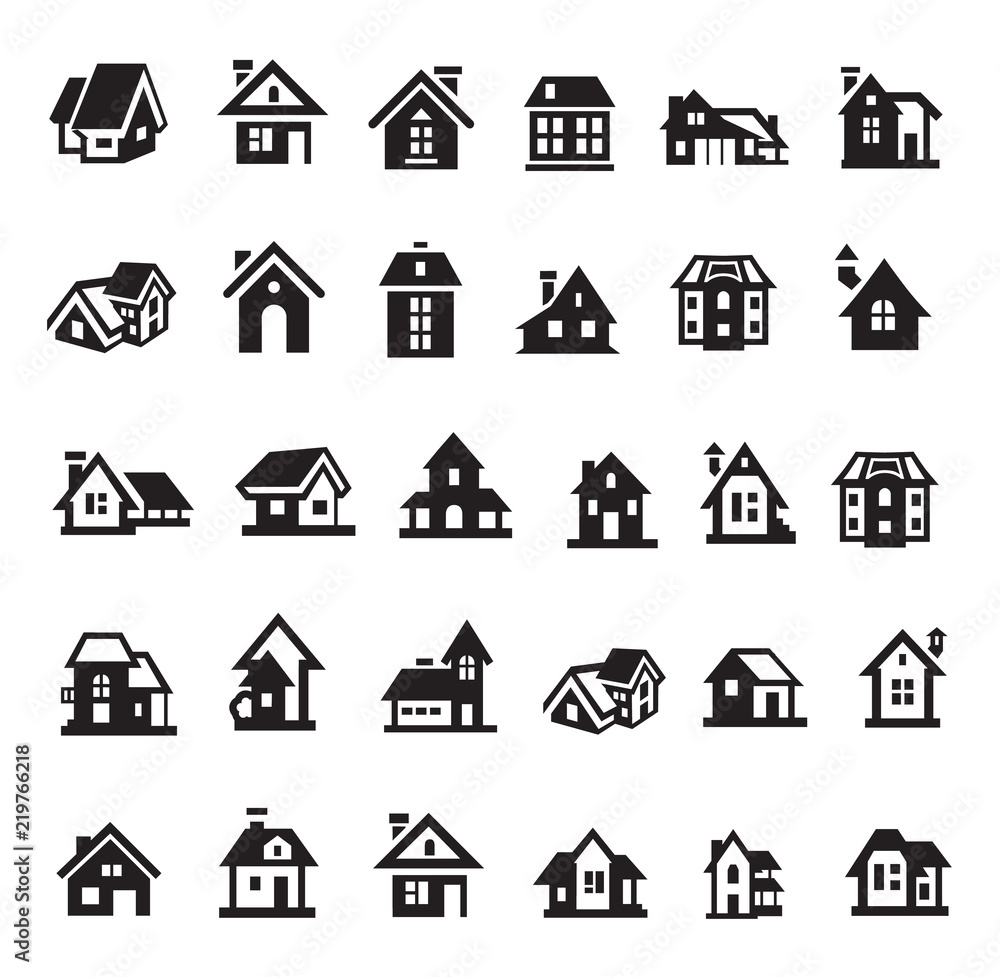 Houses icon set
