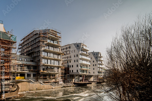 Baustelle Bauboom Leipzig Winter