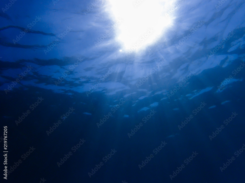 Sunradial in underwater