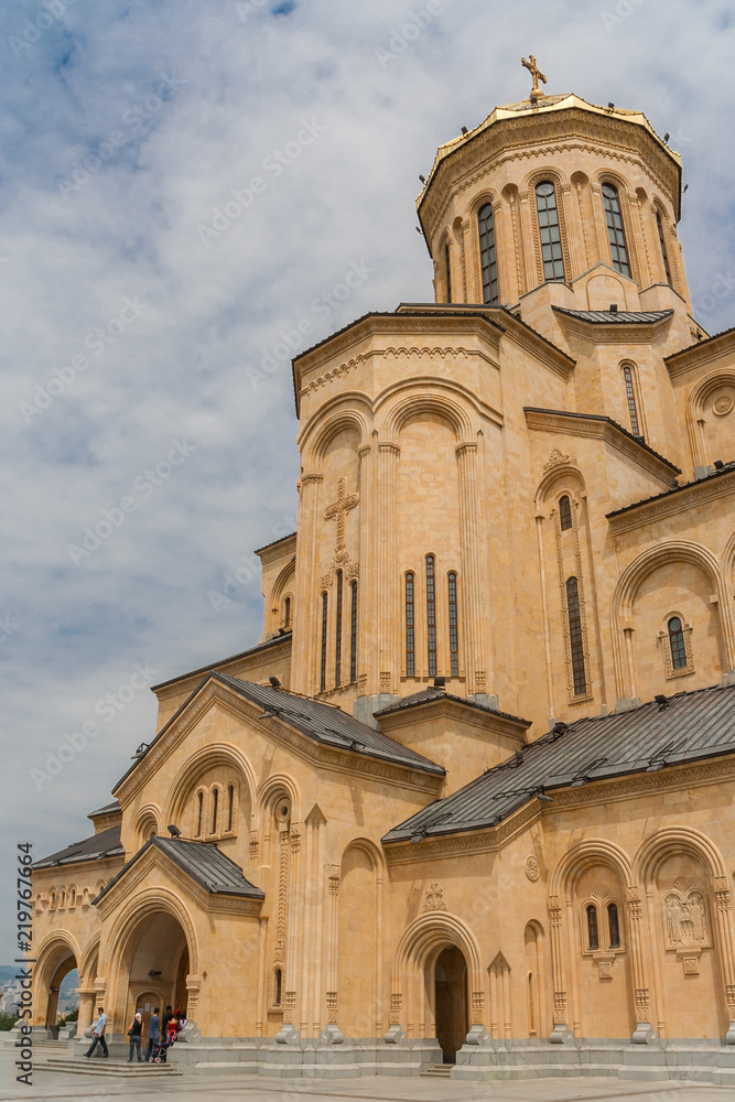 Sameba cathedral in historic city Tbilisi, Georgia