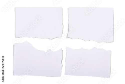 Wallpaper Mural Ripped pieces of white paper Torontodigital.ca