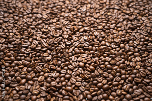 coffee bean background Arabica coffee roasted