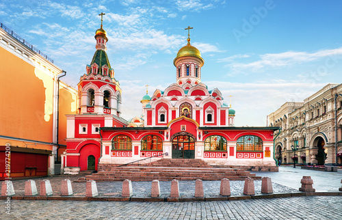 Kazan cathedral on Red Square, Moscow, Russia