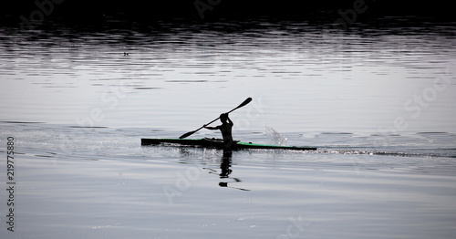 athlete kayaker sports kayak paddle
