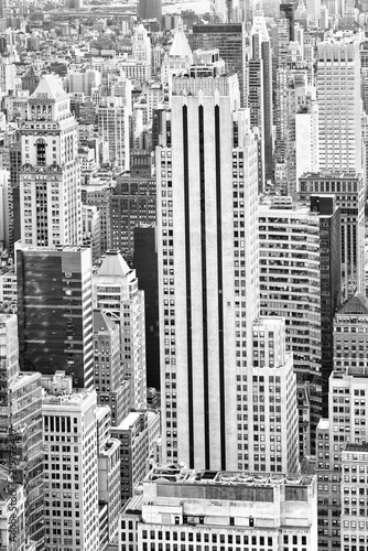 View of Manhattan from the skyscraper s observation deck. New York.