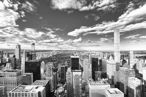 View of Manhattan from the skyscraper s observation deck. New York.