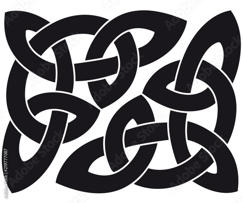 Celtic knot template silhouette walltattoo wallsticker