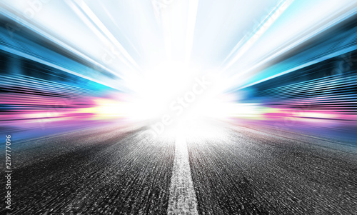 Obraz na płótnie motion blure of the road