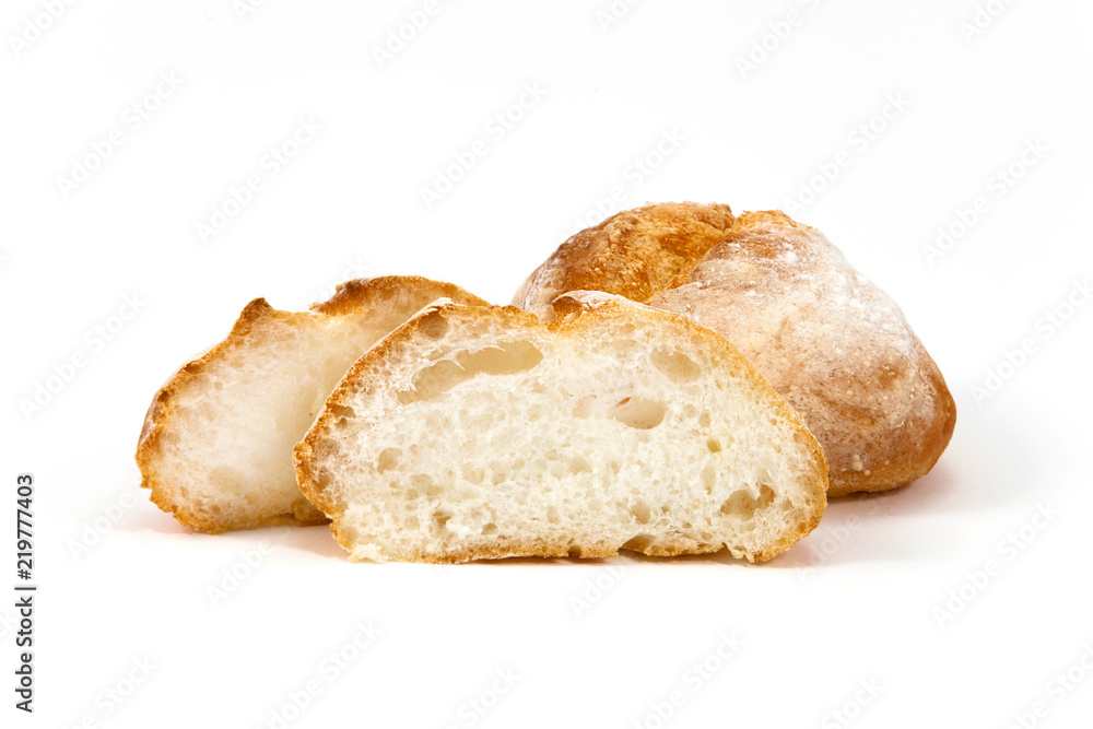 Freshly baked white bread
