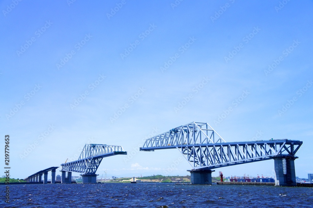 Obraz premium 東京ゲートブリッジ（建設中）