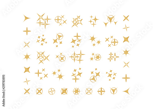 Sparkles, glowing light effect stars and bursts. Bright firework, decoration twinkle, shiny flash