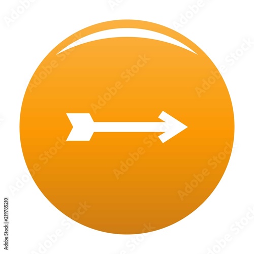 Arrow icon in black. Simple illustration of arrow icon vector isolated on white background