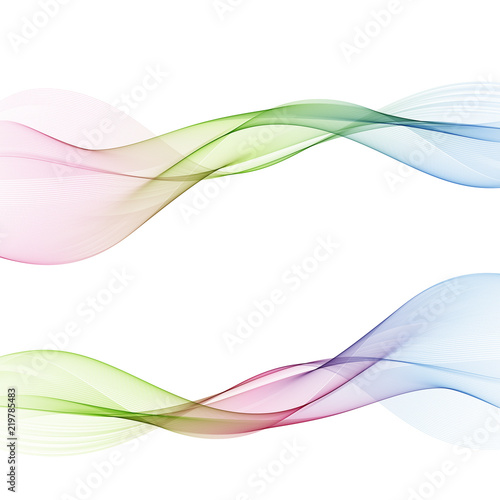 Abstract web smooth spring fresh dividers lines collection of bright headers or footers
