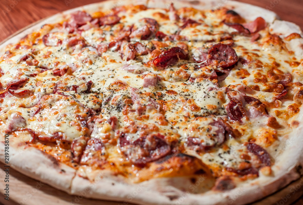 tasty light pizza on table desk texture tasty light pizza on table desk texture