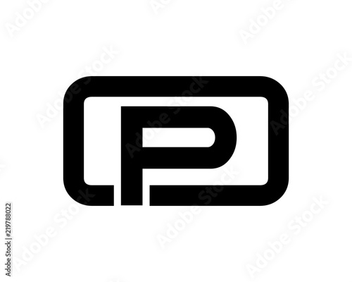 black silhouette initial typography alphabet font typeset logotype image vector icon