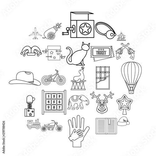 Shirttail icons set. Outline set of 25 shirttail vector icons for web isolated on white background