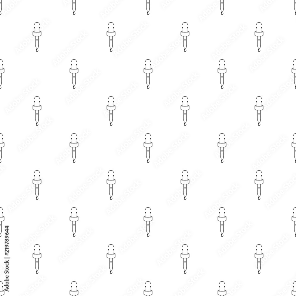 Pipette icon in outline style isolated on white background Pipette icon in outline style isolated on white background